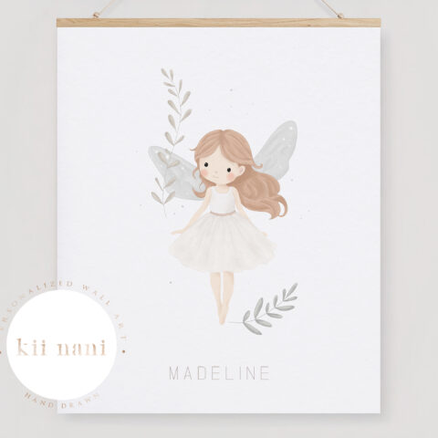 Dromerig Elfje - Kinderkamer Poster - Digitale Download